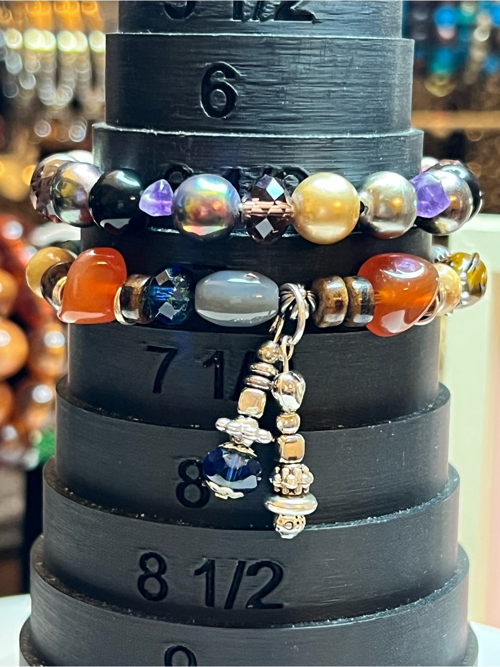Set of Multi-Color Women’s Beaded Bracelets